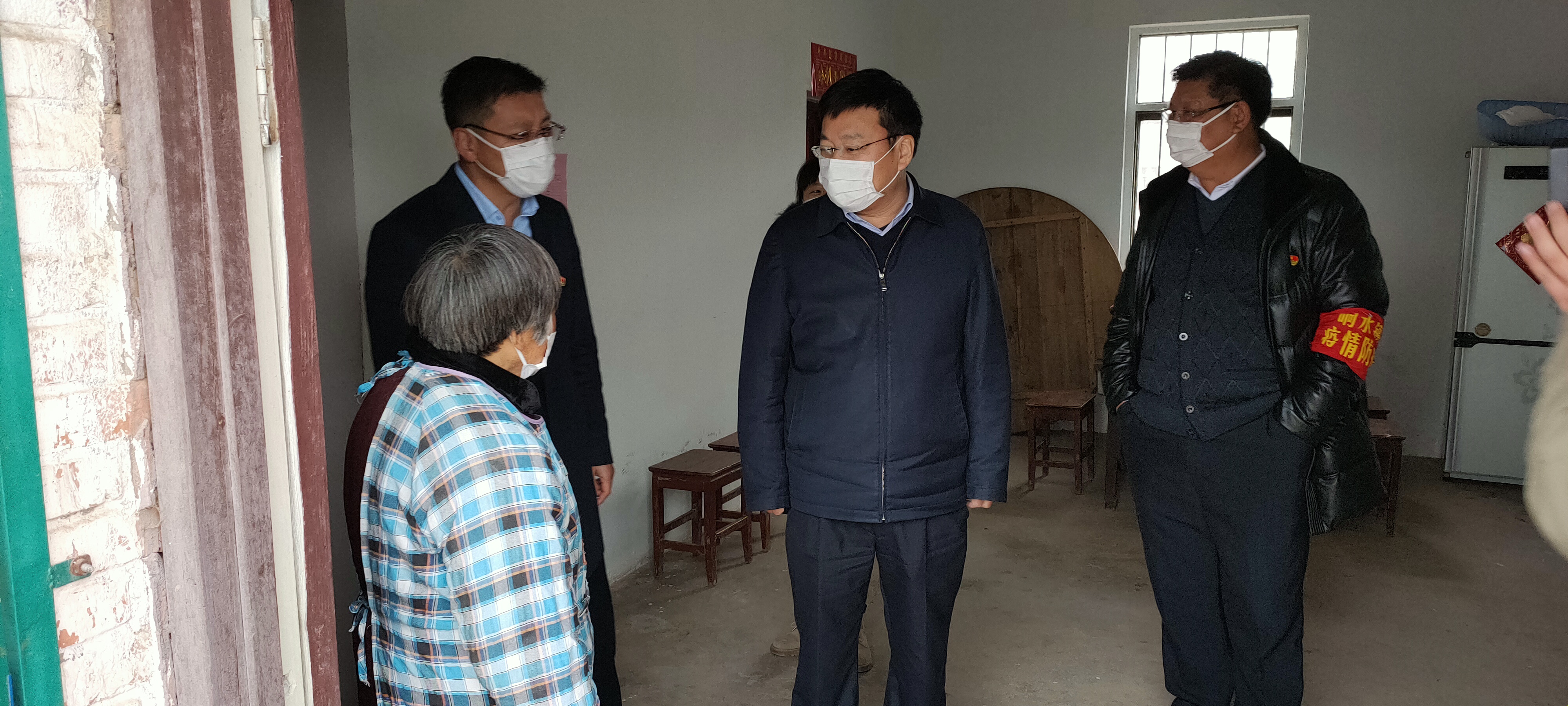 省扶贫办朱国兵主任到我市调研疫情防控与脱贫攻坚工作